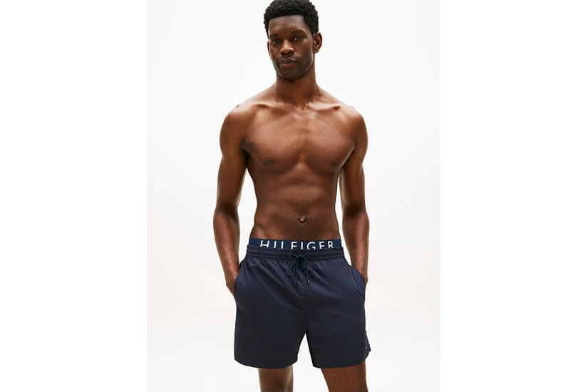 Tommy Jeans Medium Drawstring Ανδρικό Μαγιό Σορτς Μπλε Σκούρο