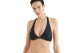 Tommy Jeans Halter Triangle Γυναικείο Μαγιό Bikini Top Μαύρο