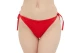 Tommy Jeans Side Tie Γυναικείο String Μαγιό Bikini Bottom Κόκκινο
