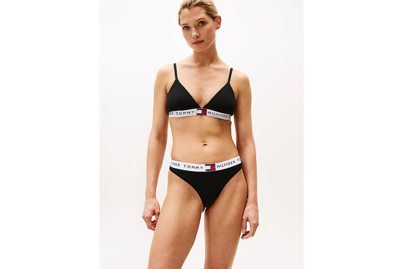 Tommy Jeans Heritage Γυναικείο Εσώρουχο Bralette Μαύρο