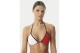 Tommy Jeans Triangle Rp Γυναικείο Μαγιό Bikini Top Λευκό, Κόκκινο, Μπλε Σκούρο