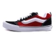 Vans Knu Skool Ανδρικά Χαμηλά Sneakers Κόκκινα, Μαύρα, Λευκά