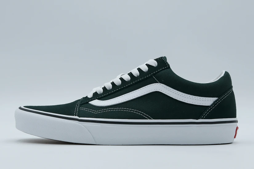Vans Old Skool Ανδρικά Sneakers Κυπαρισσί, Λευκά