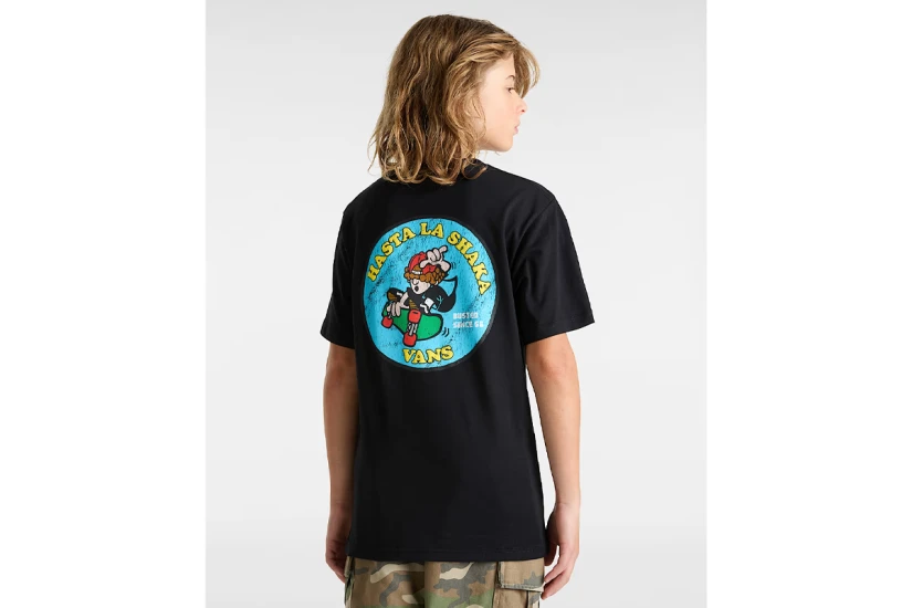 Vans Hasta La Shaka Παιδικό Κοντομάνικο T-Shirt Μαύρο