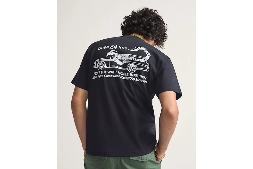 Vans Sting Wagon Ανδρικό Κοντομάνικο T-Shirt Μαύρο
