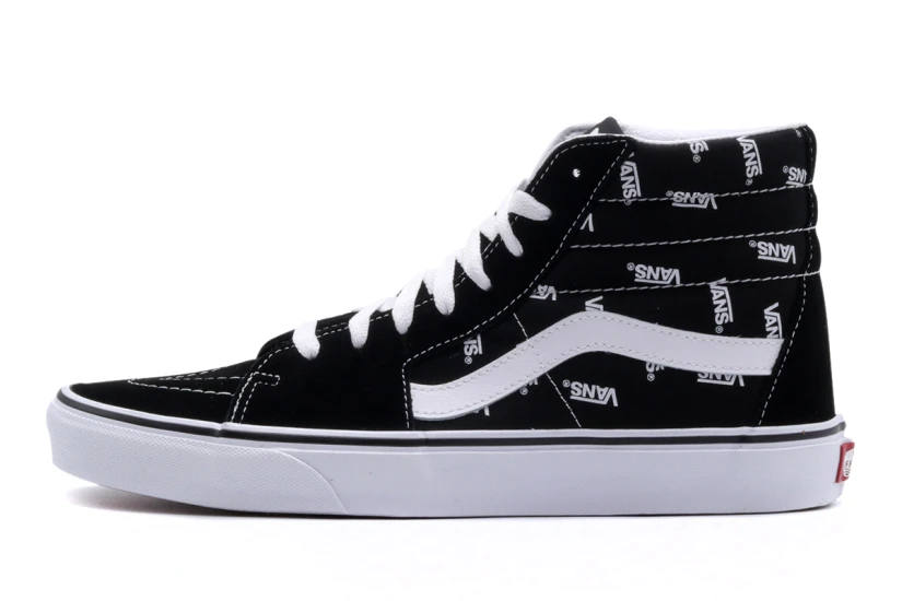 Vans Sk8-Hi Sneakers Μποτάκια Μαύρα, Λευκά