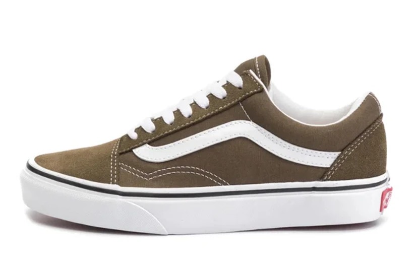 Vans Old Skool Sneakers Χακί, Λευκά