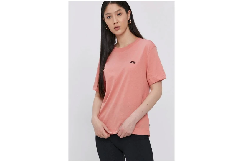 Vans Junior V Boxy Γυναικείο Κοντομάνικο T-Shirt Ροζ