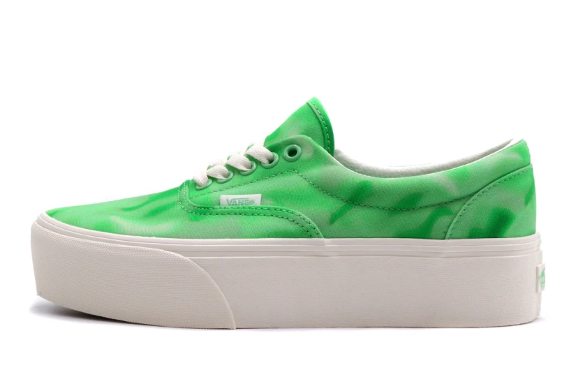 Vans Era Stackform Sneakers με Πλατφόρμα Πράσινα, Λευκά