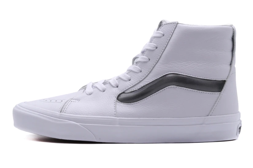 Vans Sk8-Hi Xi Ανδρικά Sneakers Μποτάκια Λευκά, Ασημί