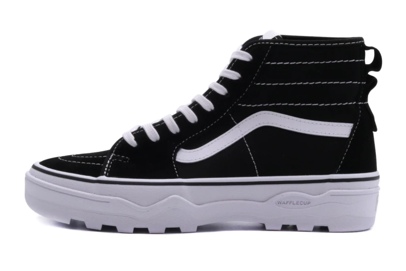 Vans Sk8-Hi Sentry Sneakers Μποτάκια με Πλατφόρμα Μαύρα, Λευκά