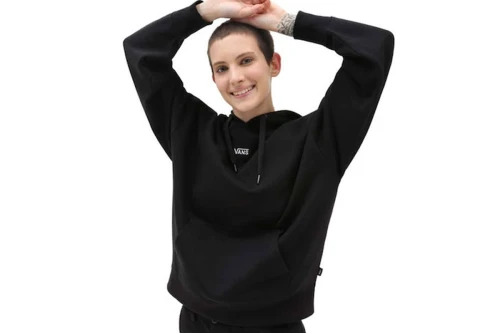 Vans Flying Os Ls Hoodie Γυναικείο (VN0A7RMDBLK1)