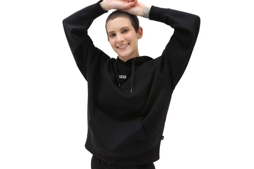 Vans Flying Os Ls Hoodie Γυναικείο (VN0A7RMDBLK1)