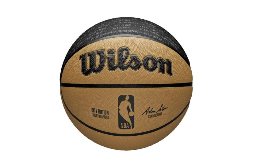 Wilson NBA City Edition Toronto Raptors Μπάλα Μπάσκετ Μαύρη, Μπεζ