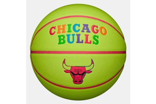 Wilson Nba Team Chicago Bulls Size 7 Μπάλα Μπάσκετ (WZ4037402XB7)