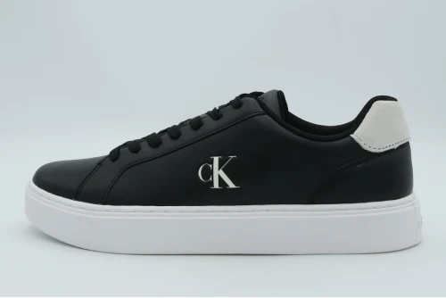 Calvin Klein Leather Signature Logo Sneakers (YM0YM01435 0GM)
