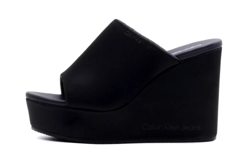 Calvin Klein Wedge  Sat Nyl Dc Mules (YW0YW01359 BEH)