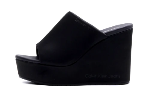 Calvin Klein Wedge  Sat Nyl Dc Mules (YW0YW01359 BEH)