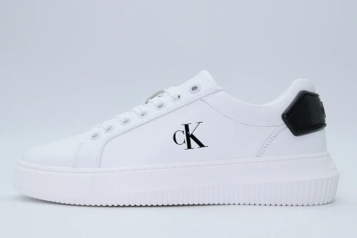 Calvin Klein Leather Trainers Sneakers (YW0YW01846 01W)