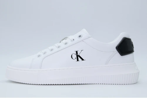 Calvin Klein Leather Trainers Sneakers (YW0YW01846 01W)