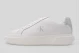 Calvin Klein Avenue Leather Silver Tab Γυναικεία Sneakers Λευκά, Ασημί
