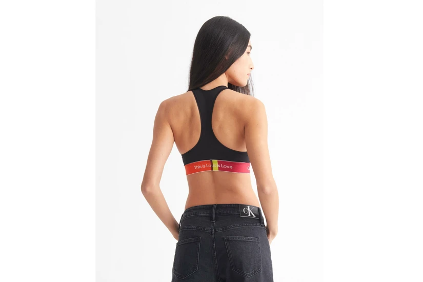 Calvin Klein Unlined Γυναικείο Bralette Μαύρο