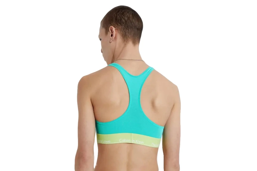 Calvin Klein Unlined Γυναικείο Bralette Τυρκουάζ, Πράσινο