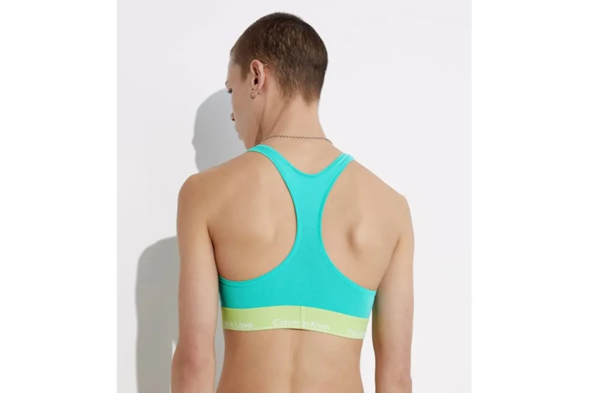 Calvin Klein Unlined Γυναικείο Bralette Τυρκουάζ, Πράσινο