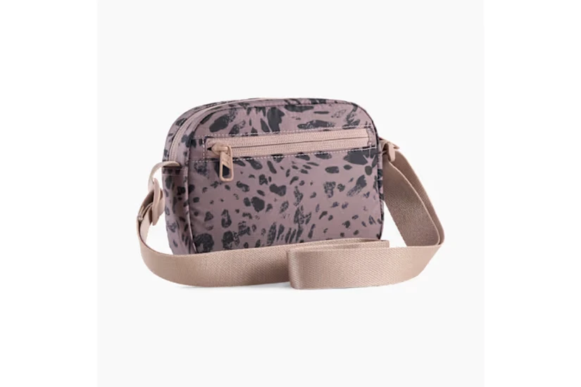 Puma Pop Γυναικείο Animal Print Τσαντάκι Χιαστί - Ώμου Καφέ, Μαύρο 1L