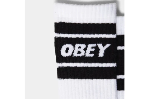 Obey Cooper Ii Κάλτσες Ψηλές 1 Ζευγάρι (100260093 WHITE-BLACK)