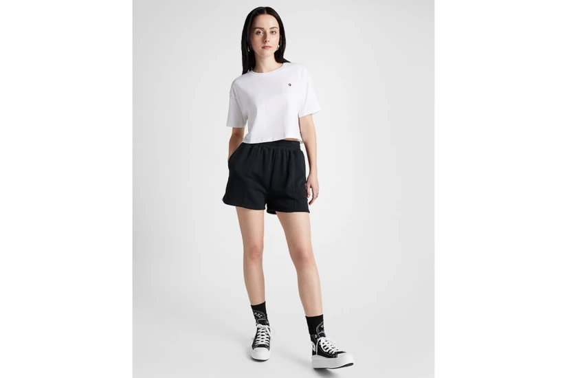 Converse Star Chevron Γυναικείο Αθλητικό Σορτς Μαύρο