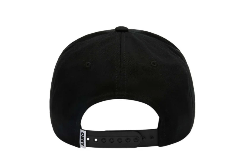 Obey Delta 5 Panel Καπέλο Snapback Μαύρο, Λευκό