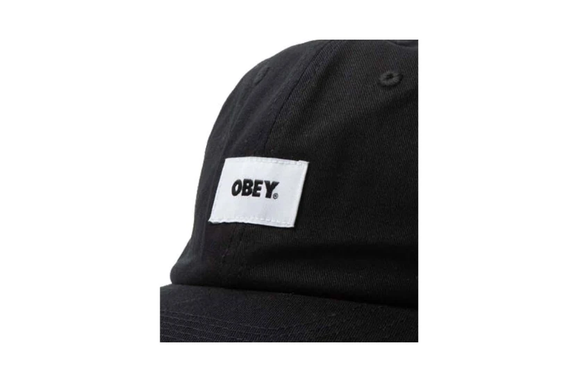 Obey Bold Organic 6 Panel Καπέλο Strapback Μαύρο
