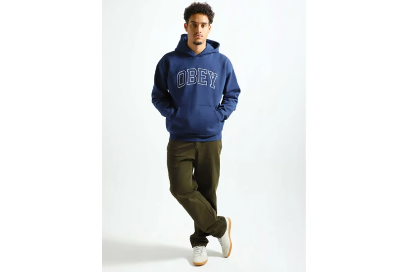 Obey Institute Extra Heavy  Hoodie Ανδρικό (112470195 ACADEMY NAVY)