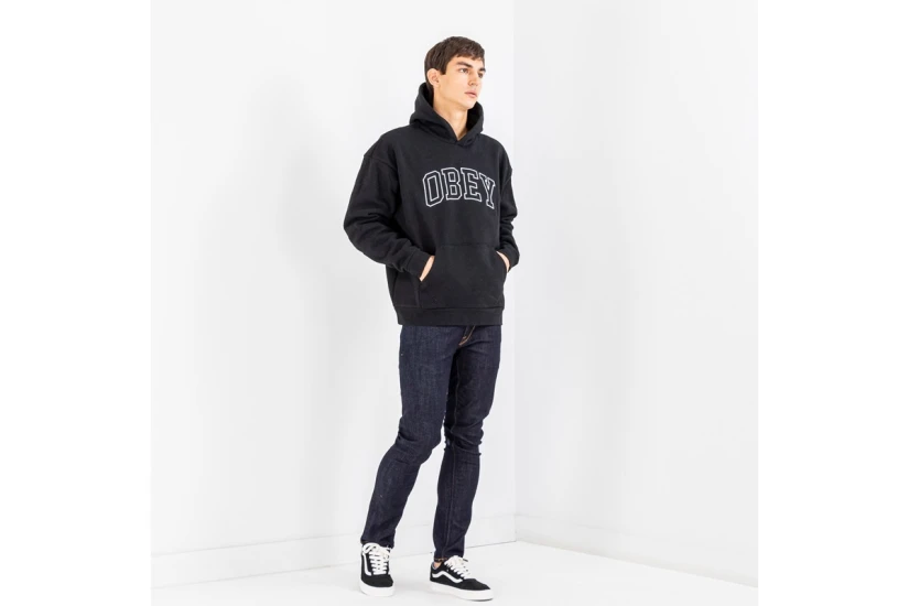 Obey Institute Extra Heavy  Hoodie Ανδρικό (112470195 BLACK)