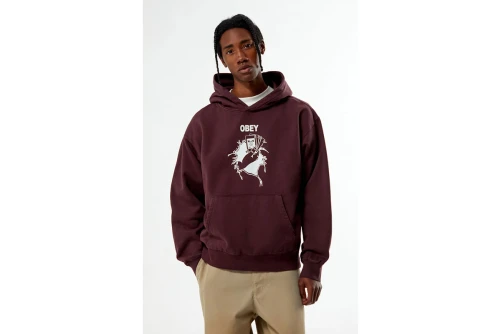 Obey Bad Seeds Faded Hoodie Ανδρικό (112470262 WINETASTING FADED)
