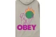 Obey World In Flames Premium Ανδρικό Φούτερ με Κουκούλα Γκρι