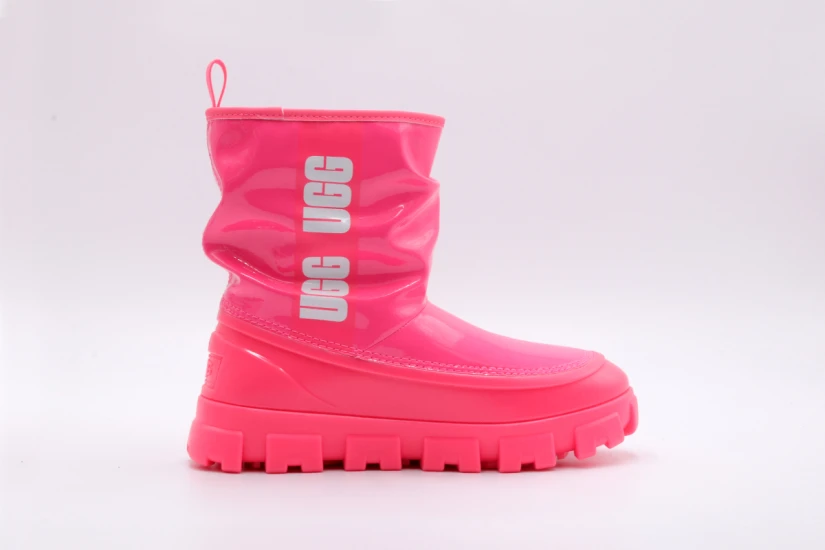 Ugg Classic Brellah Mini Γυναικείες Μπότες Φούξια