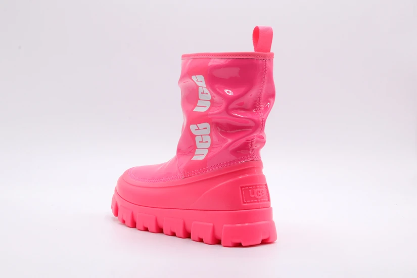 Ugg Classic Brellah Mini Γυναικείες Μπότες Φούξια