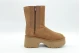 Ugg Classic Twin Seam New Heights Γυναικεία Μποτάκια Καφέ