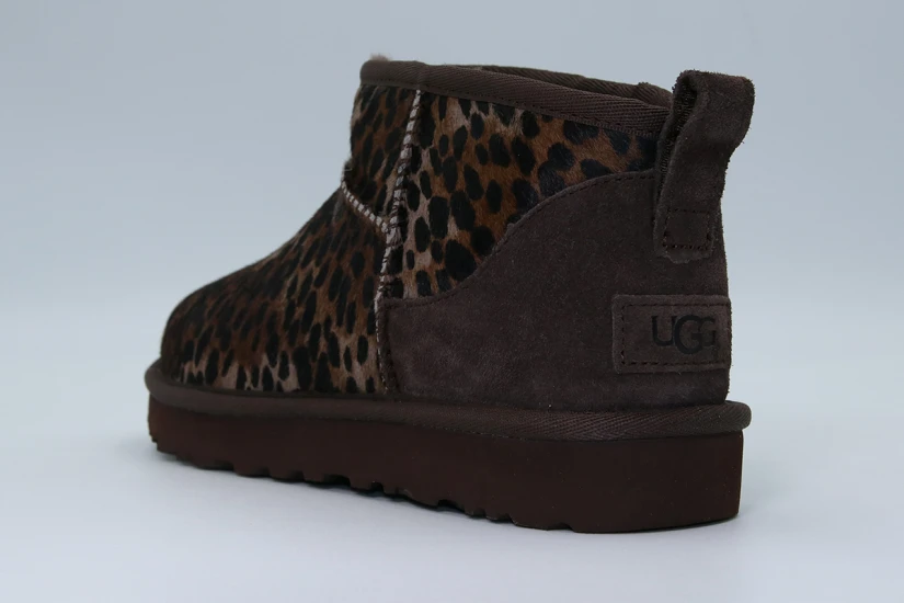 Ugg Classic Ultra Mini Caspian Γυναικεία Μποτάκια Καφέ, Μαύρα