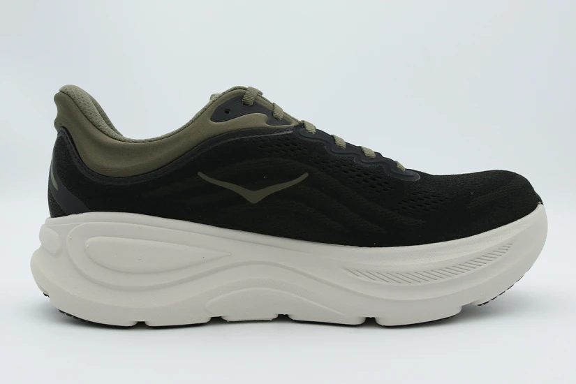 Hoka One One Bondi 9 Ανδρικά Αθλητικά Παπούτσια για Τρέξιμο Μαύρα, Χακί, Γκρι Ανοιχτό