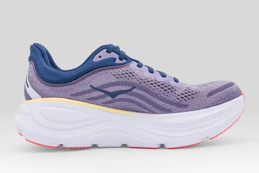 Hoka One One Bondi 9 Αθλητικά Παπούτσια για Τρέξιμο Μωβ, Κίτρινα, Λευκά