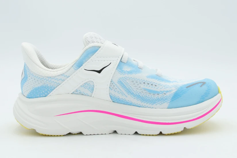 Hoka One One Clifton 10 Παιδικά Αθλητικά Παπούτσια για Τρέξιμο Λευκά, Γαλάζια, Φούξια