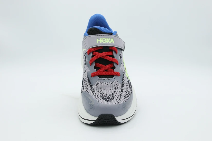 Hoka One One Clifton 10 Παιδικά Αθλητικά Παπούτσια για Τρέξιμο Γκρι, Μπλε, Κίτρινα Φλούο, Λευκά