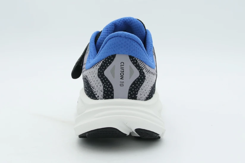 Hoka One One Clifton 10 Παιδικά Αθλητικά Παπούτσια για Τρέξιμο Γκρι, Μπλε, Κίτρινα Φλούο, Λευκά
