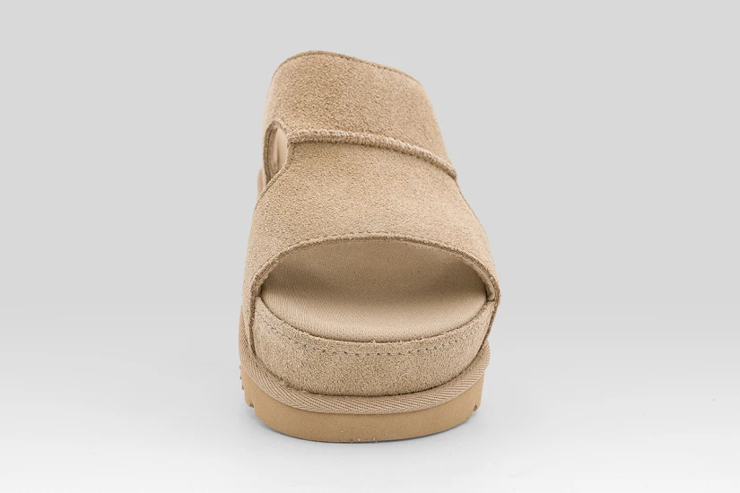 Ugg Goldenstar Hi Cutout Slide Γυναικεία Σανδάλια Μπεζ