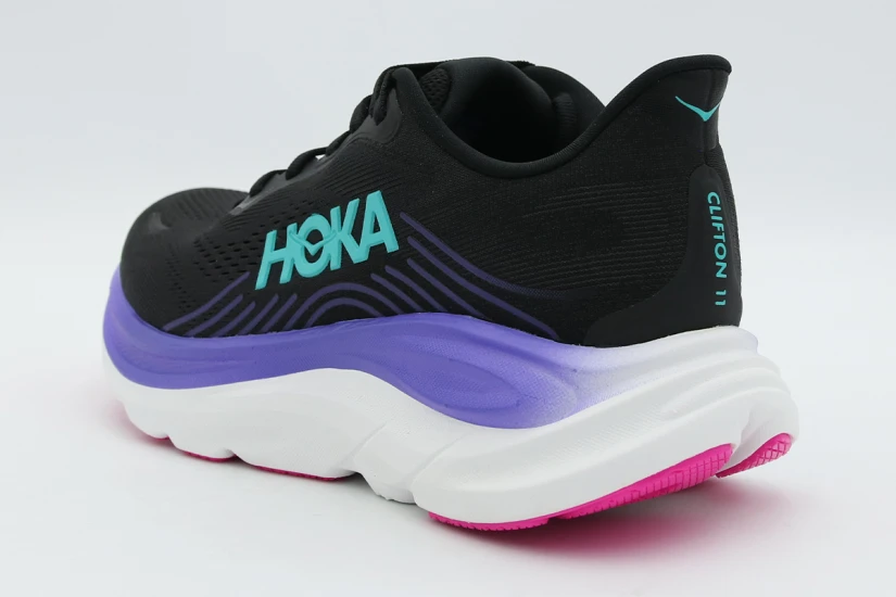 Hoka One One Clifton 11 Γυναικεία Αθλητικά Παπούτσια για Τρέξιμο Μαύρα, Μωβ, Τυρκουάζ, Λευκά