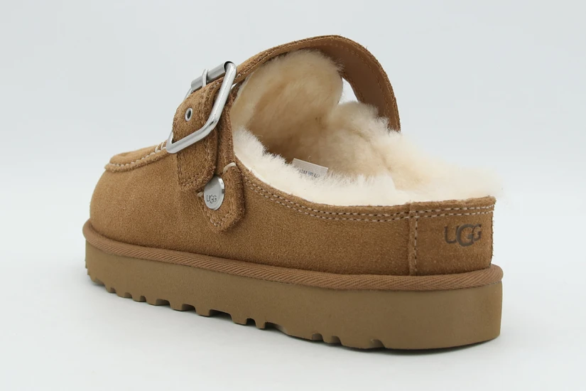 Ugg Goldenstar Evelina Clog Γυναικείες Παντόφλες Ταμπά, Εκρού