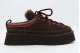 Ugg Heritage Lace-Up Γυναικείες Παντόφλες Καφέ, Μπορντό, Εκρού